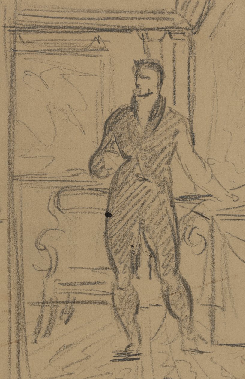 Ábra Tanulmány egy férfi öltönyben alkotó: Benjamin Robert Haydon
