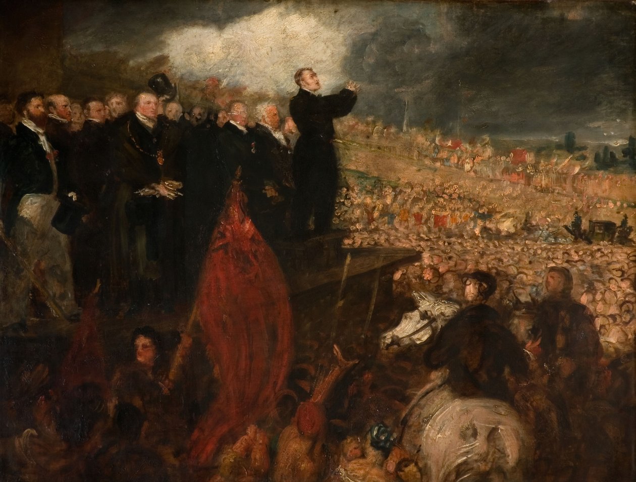A Birminghami Politikai Unió ülése, 1832-33. alkotó: Benjamin Robert Haydon