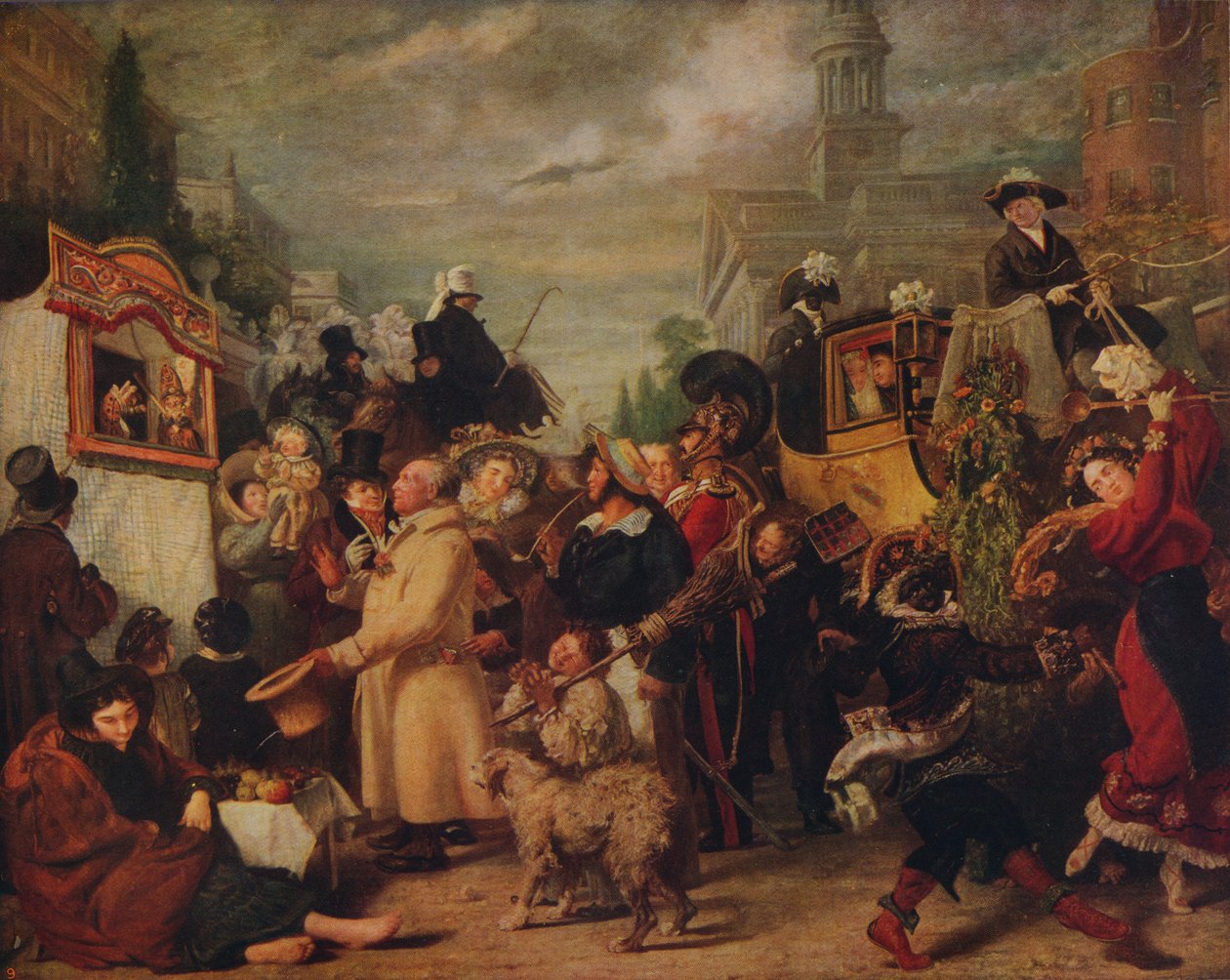 Puncs vagy május elseje, 1829, c1915 alkotó: Benjamin Robert Haydon
