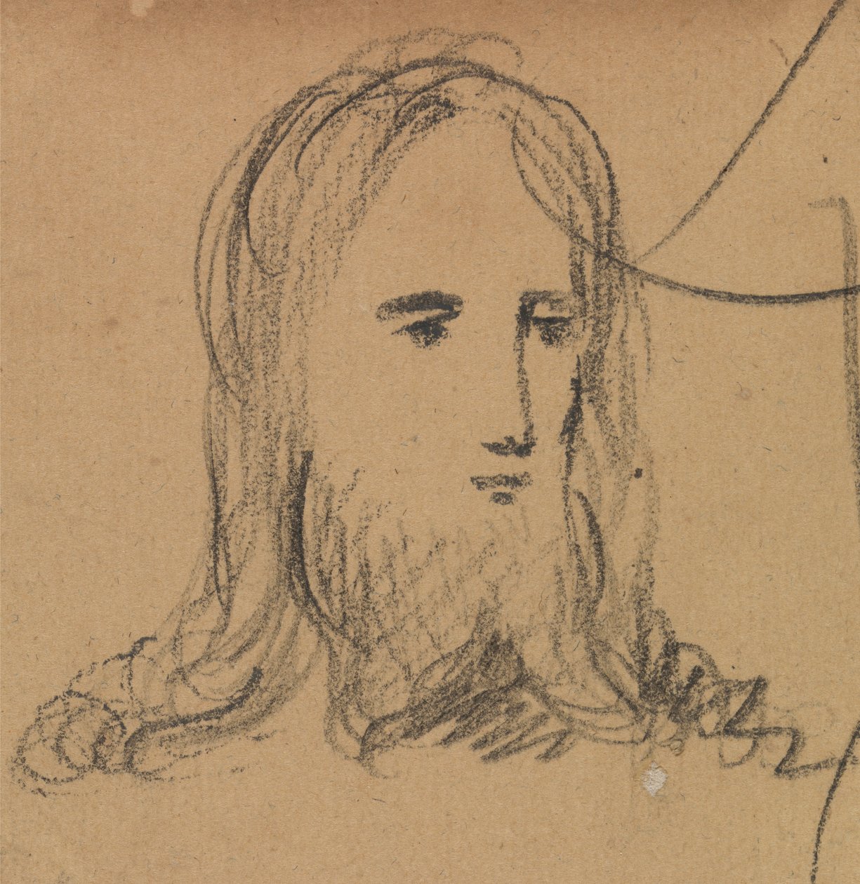 Jézus arcának tanulmányozása alkotó: Benjamin Robert Haydon