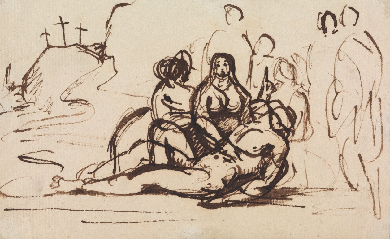 A Pieta tanulmányozása alkotó: Benjamin Robert Haydon