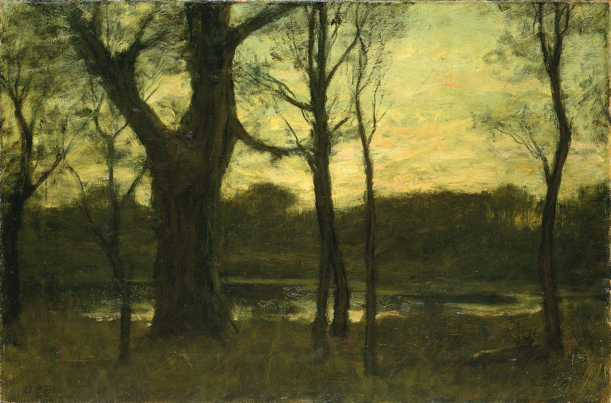 Medence az erdőben, 19. század vége. alkotó: Benjamin Rutherford Fitz