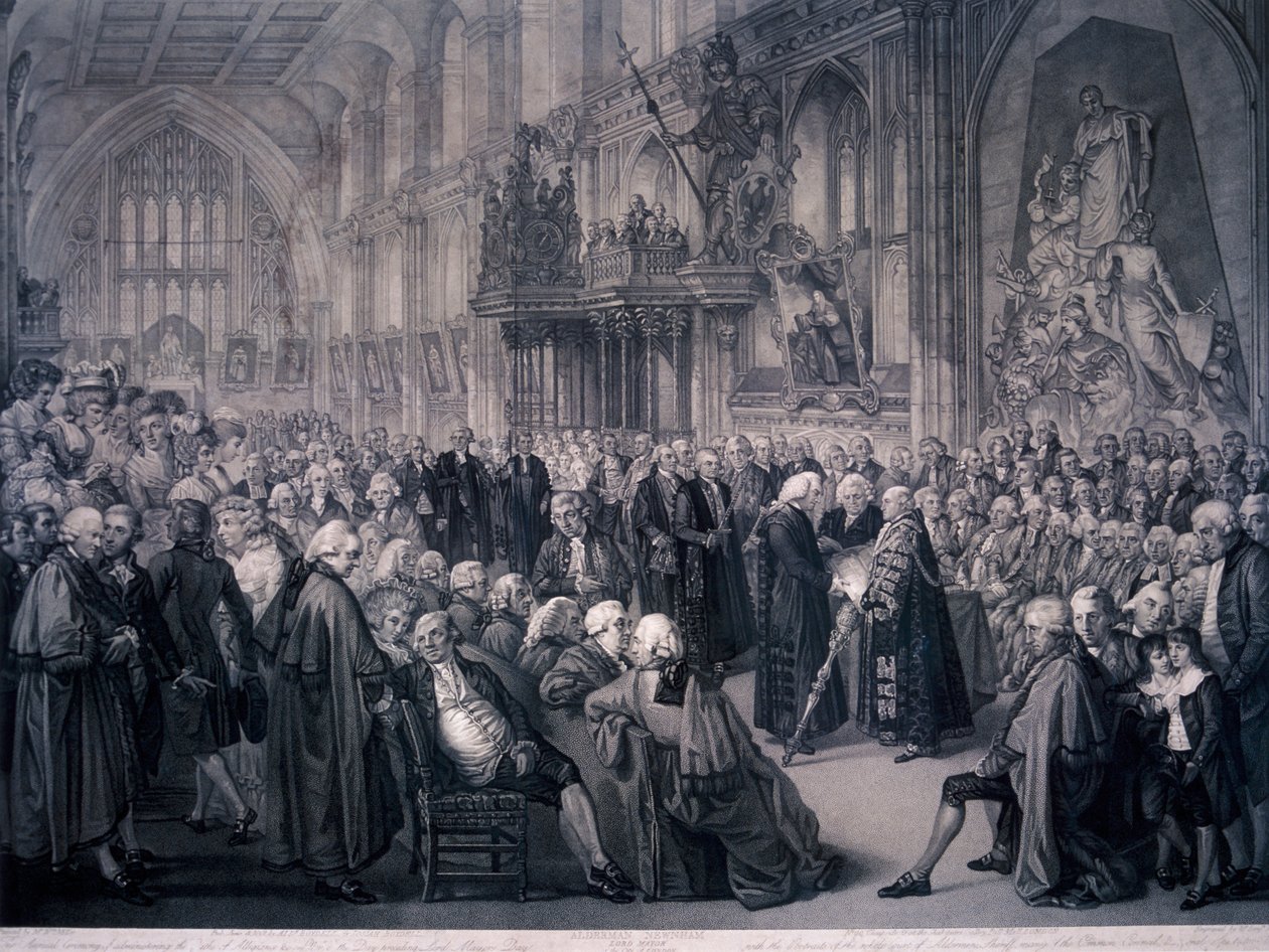 Nathaniel Newnham főpolgármester beiktatása, London, 1801 alkotó: Benjamin Smith