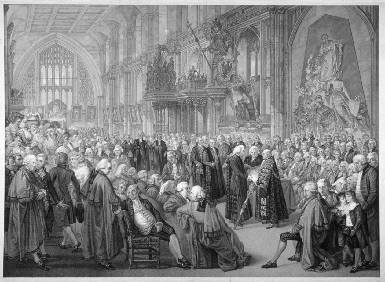 A Guildhall belseje, City of London, 1782. alkotó: Benjamin Smith