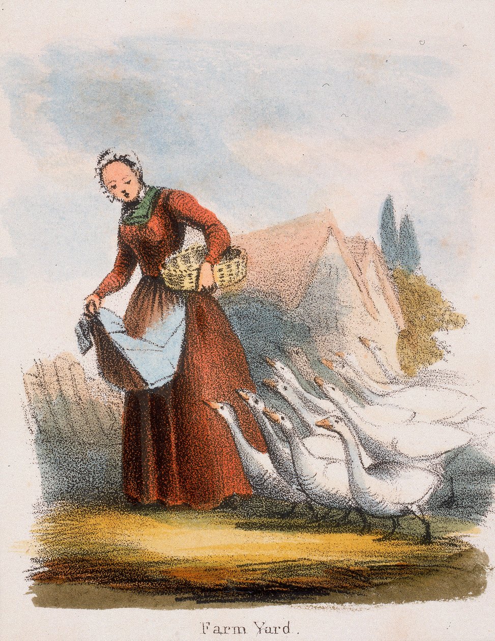 Farm Yard, 1845 alkotó: Benjamin Waterhouse Hawkins