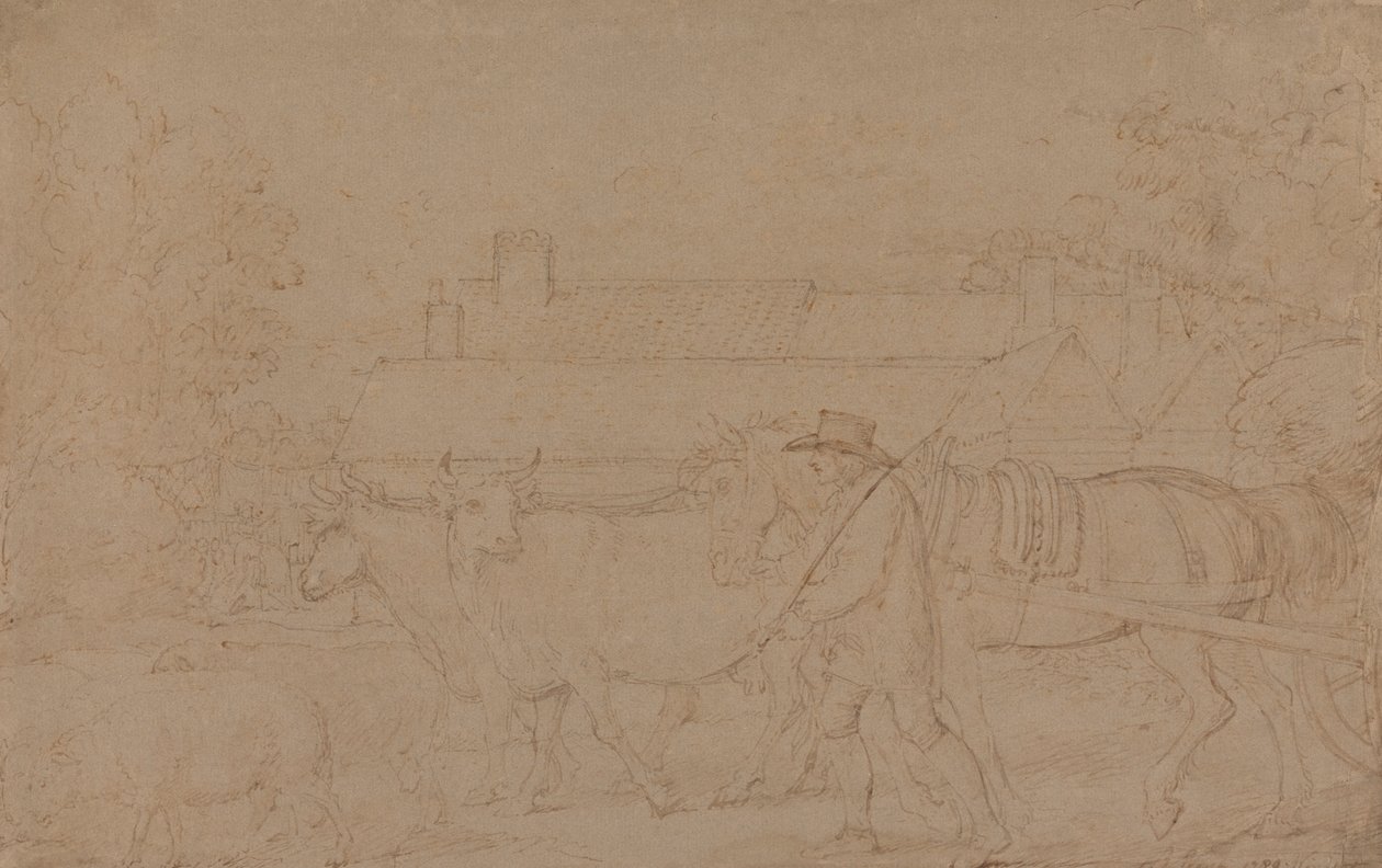 Egy farm Windsor közelében alkotó: Benjamin West