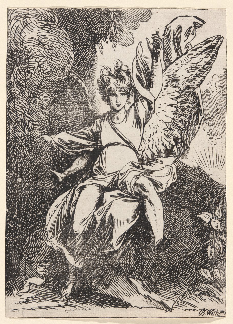 A feltámadás angyala alkotó: Benjamin West