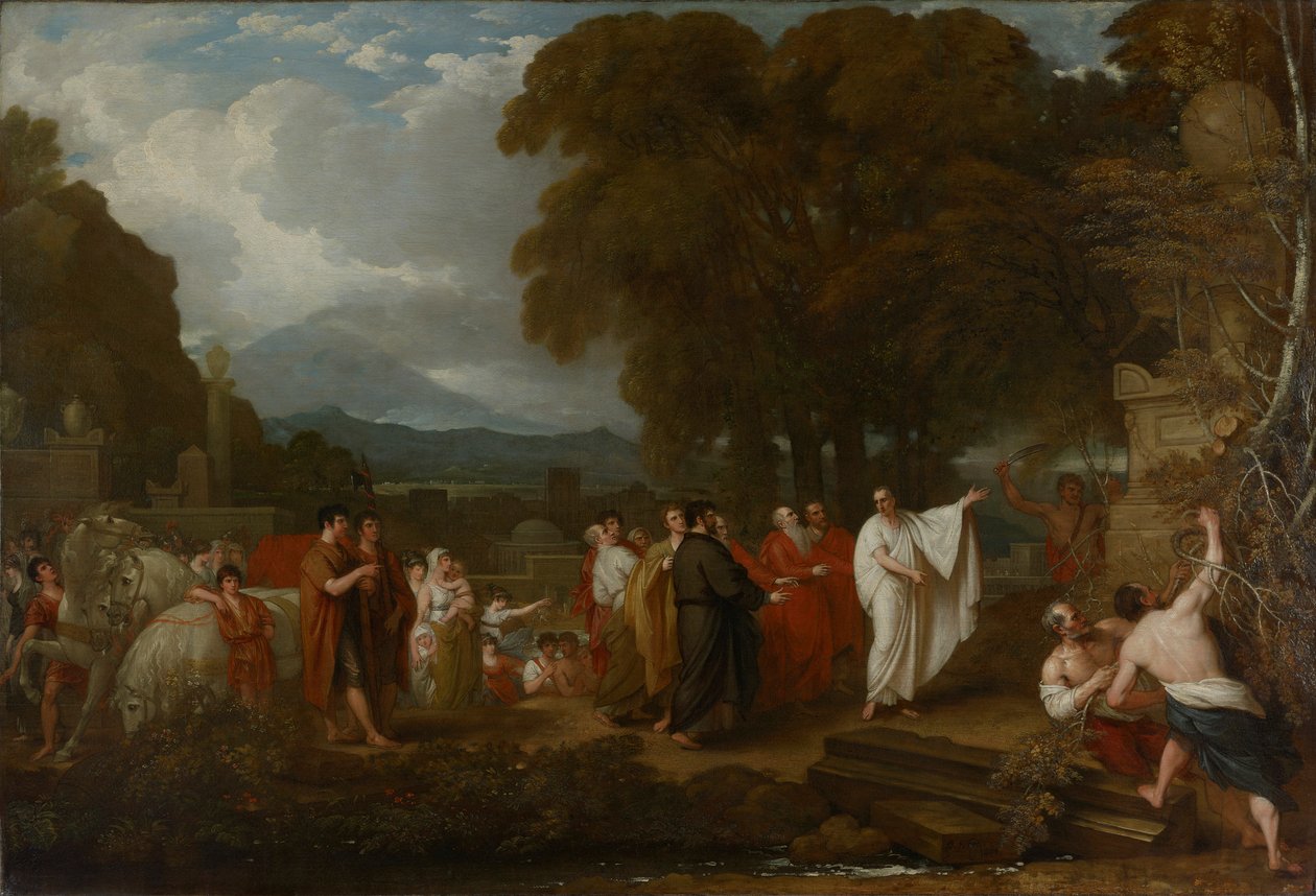 Cicero felfedezi Arkhimédész sírját alkotó: Benjamin West