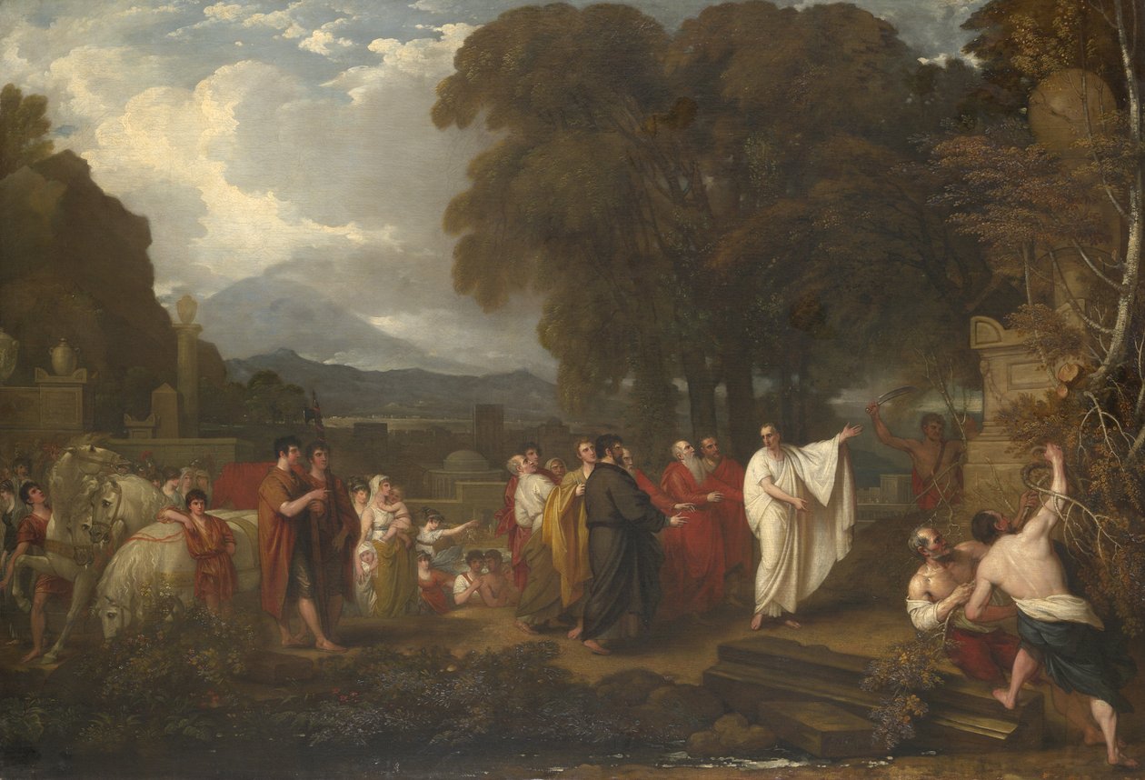 Cicero felfedezi Arkhimédész sírját, 1804 alkotó: Benjamin West