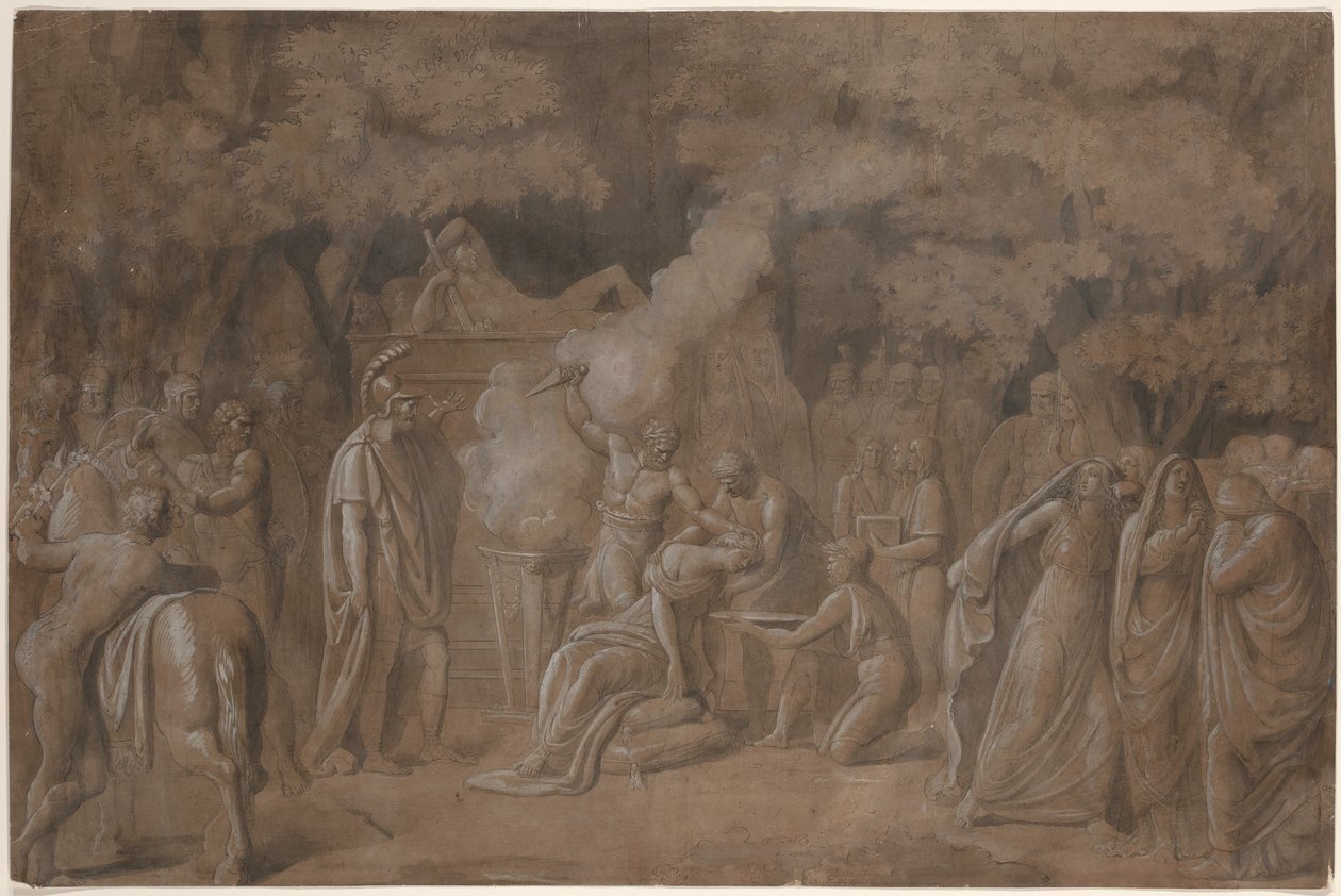 Iphigenia halála (?) alkotó: Benjamin West