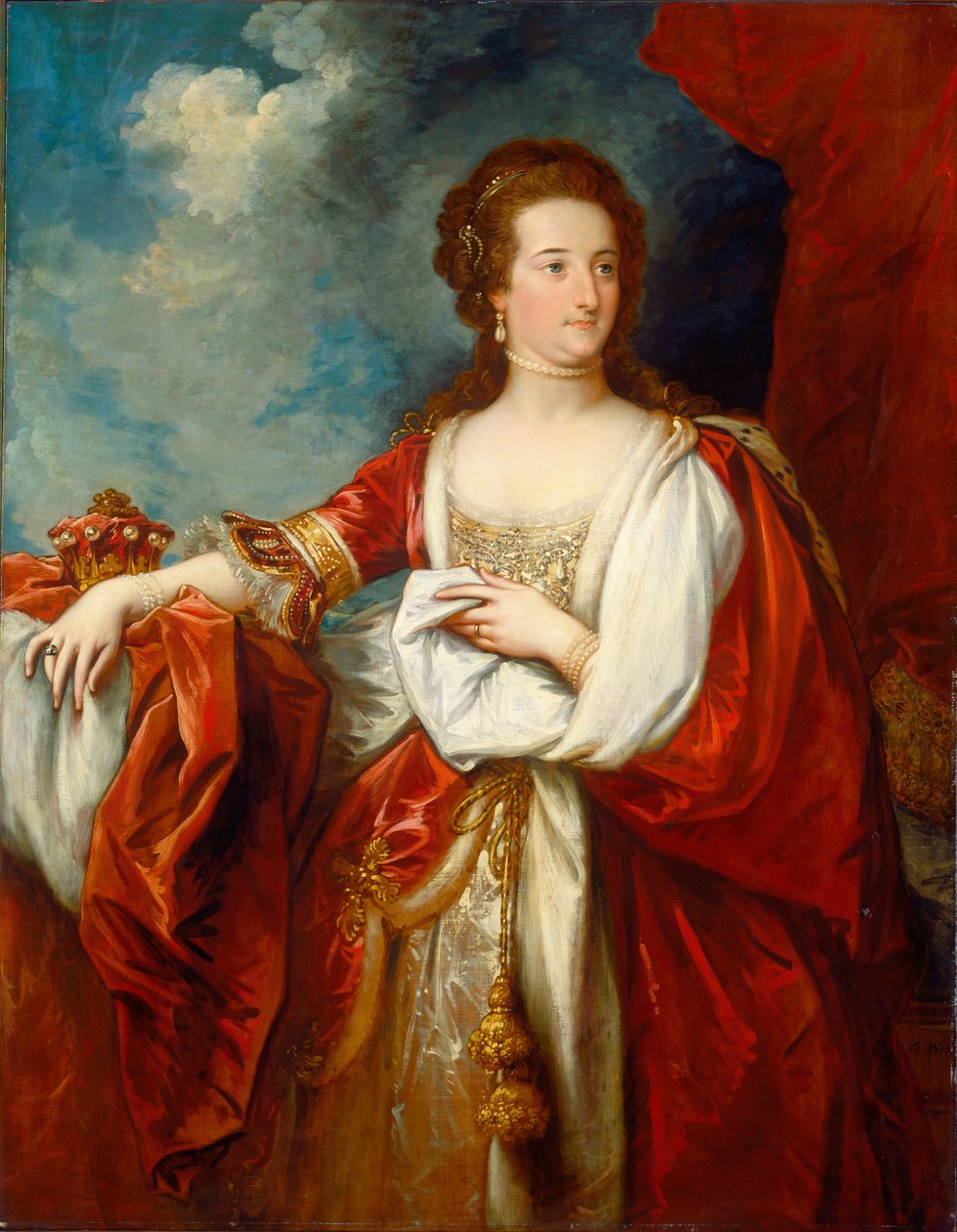 Elizabeth, Effingham grófnője alkotó: Benjamin West
