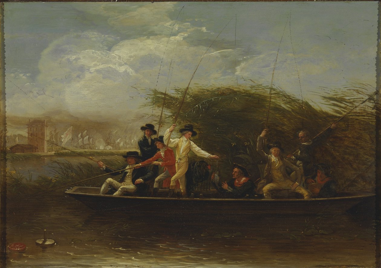 Úriemberek Horgászat alkotó: Benjamin West