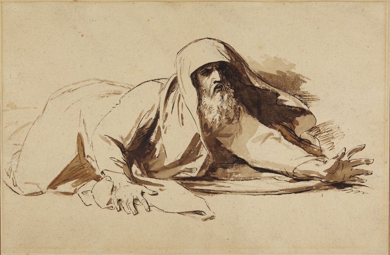 Dávid király felkel gyermeke halála után alkotó: Benjamin West