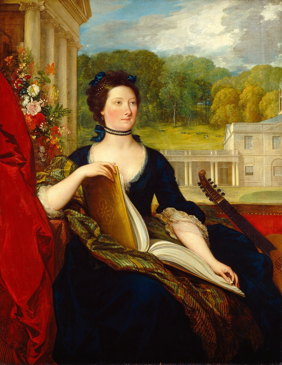 Maria Hamilton Beckford Mrs. William Beckford, 1799. alkotó: Benjamin West