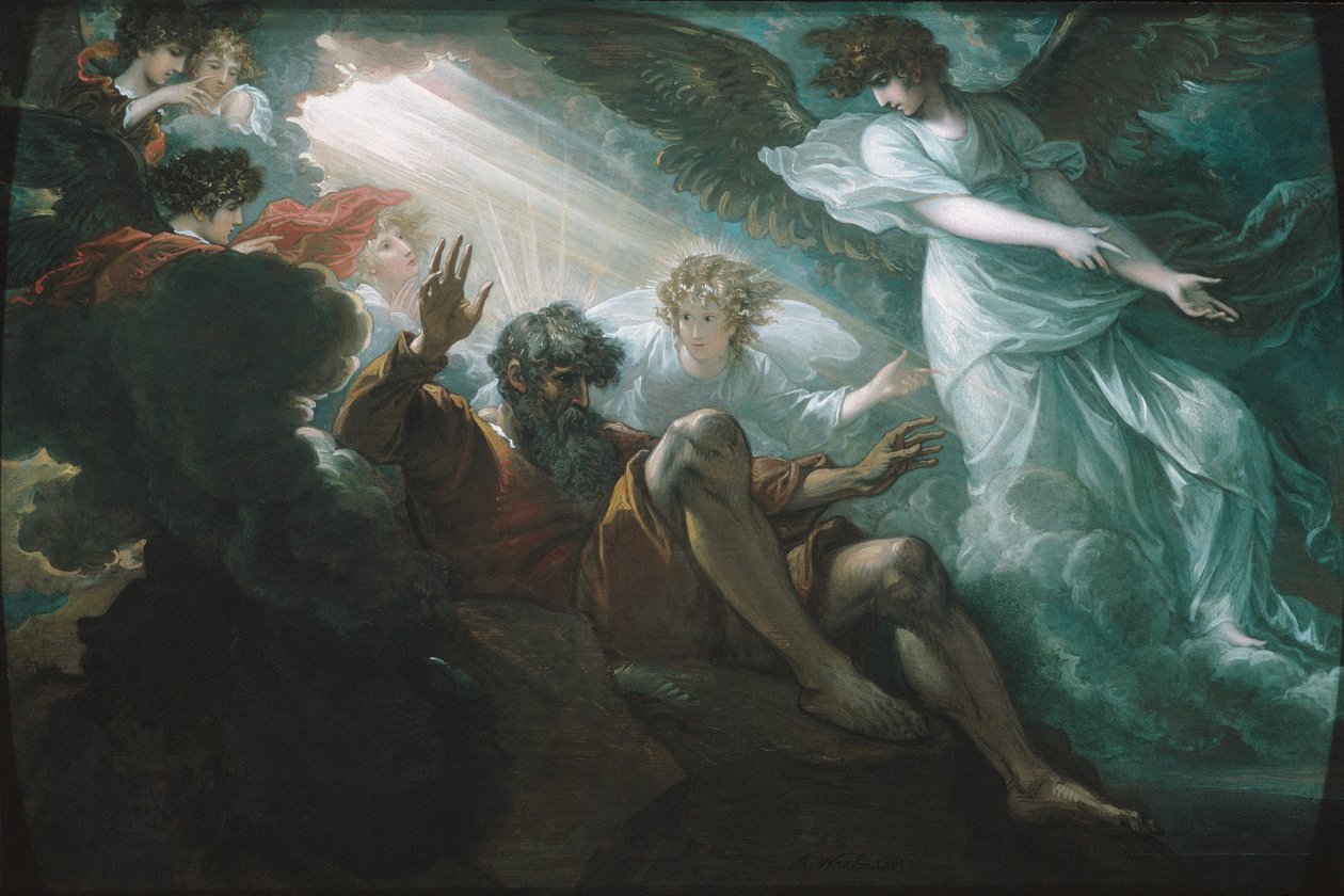 Mózes megmutatta az Ígéret Földjét alkotó: Benjamin West