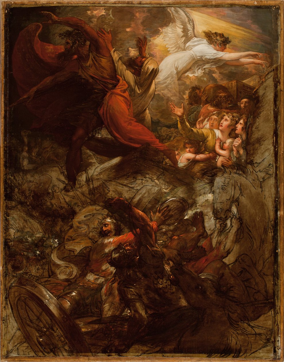 A fáraó és serege elveszett a Vörös-tengerben, 1792 és 1800 után alkotó: Benjamin West