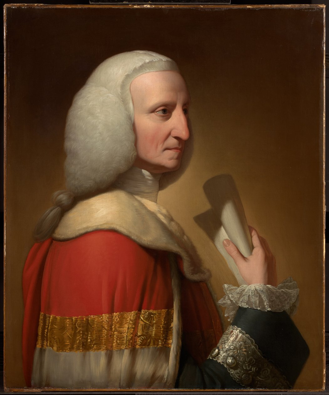 George, az első Lyttelton lord portréja alkotó: Benjamin West