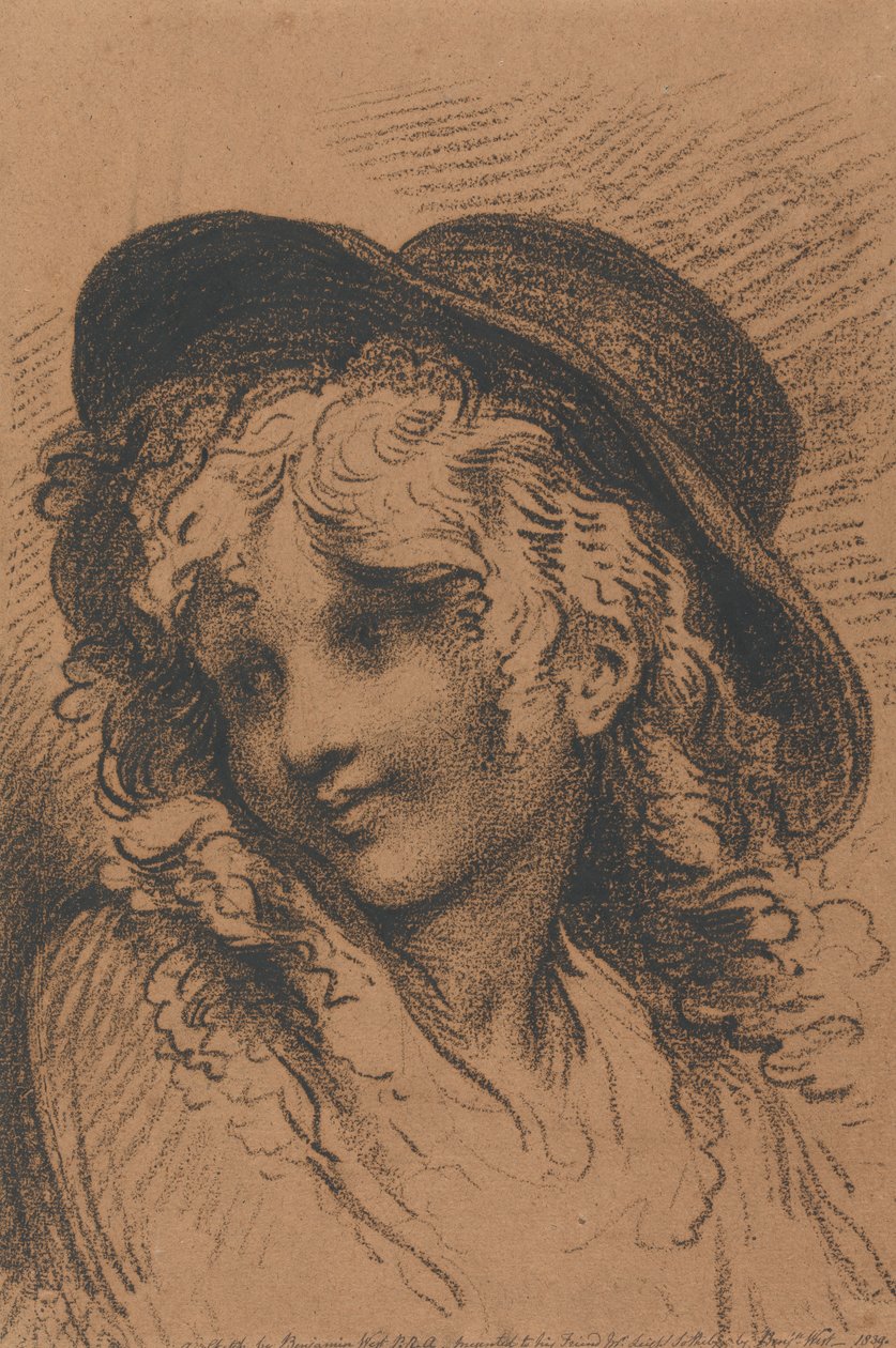 A művész fiának, Raphaelnek portréja alkotó: Benjamin West