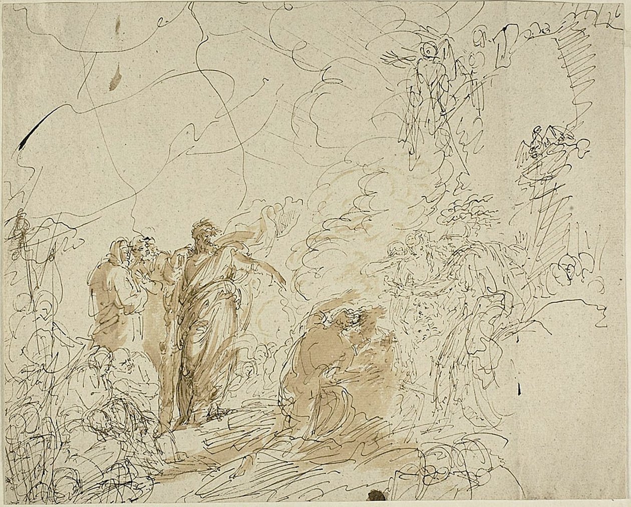 Szent Pál lerázva a Viperát alkotó: Benjamin West