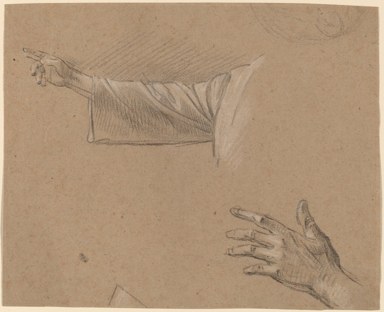 A jobb kar és a bal kéz tanulmányozása alkotó: Benjamin West