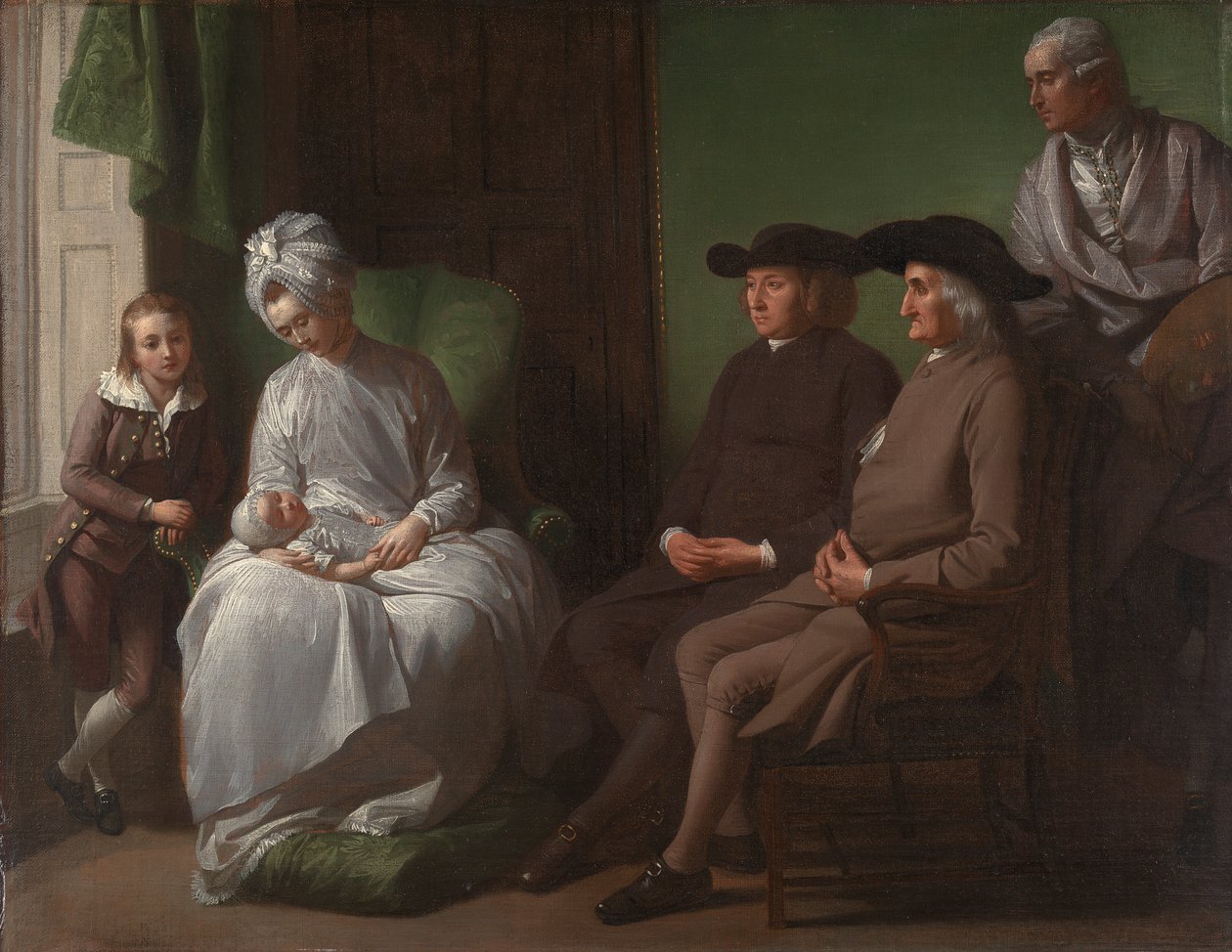 A művész és családja alkotó: Benjamin West