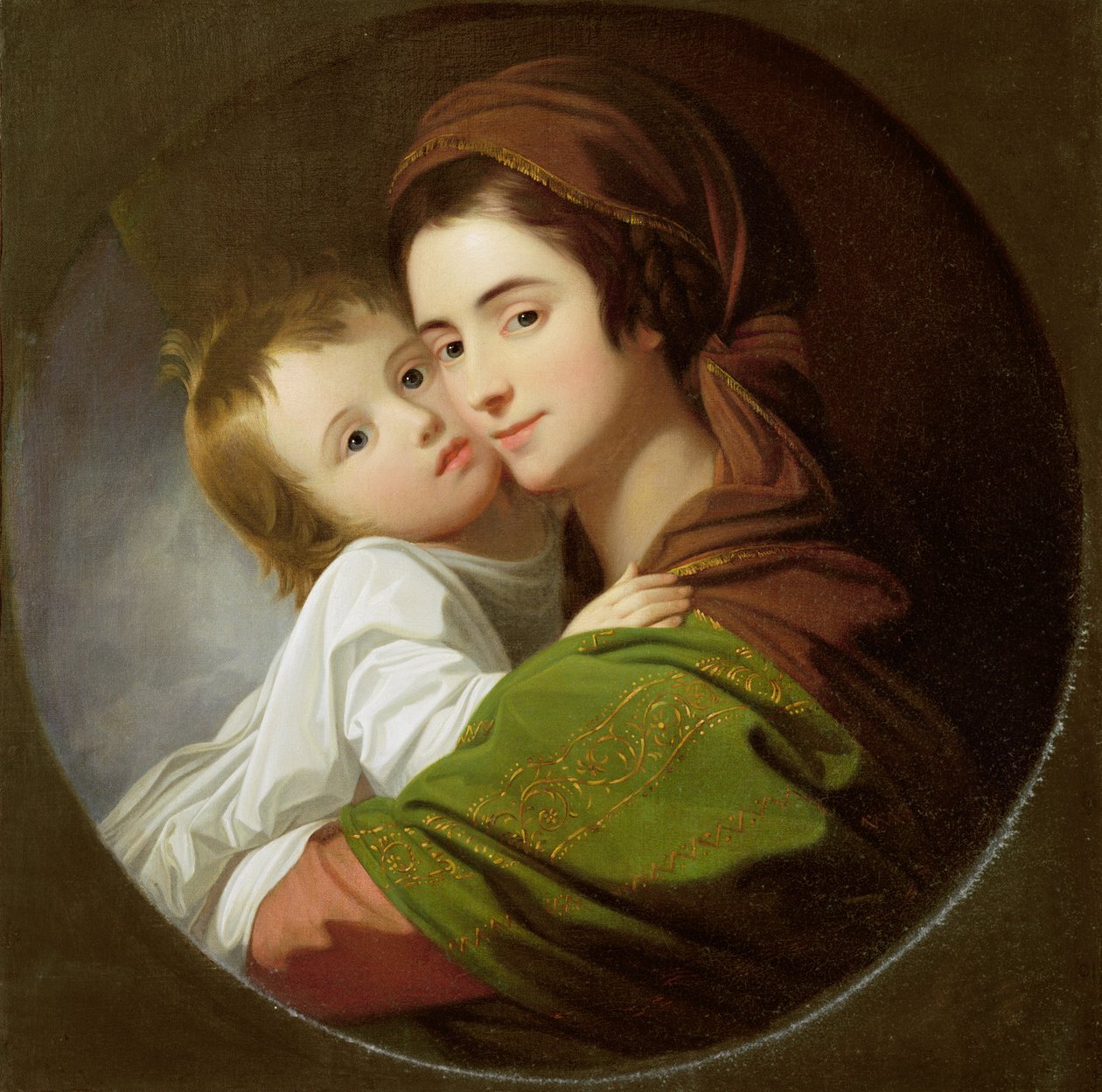 A művész felesége, Elizabeth és fiuk, Raphael, 1773 körül (olaj, vászon) alkotó: Benjamin West