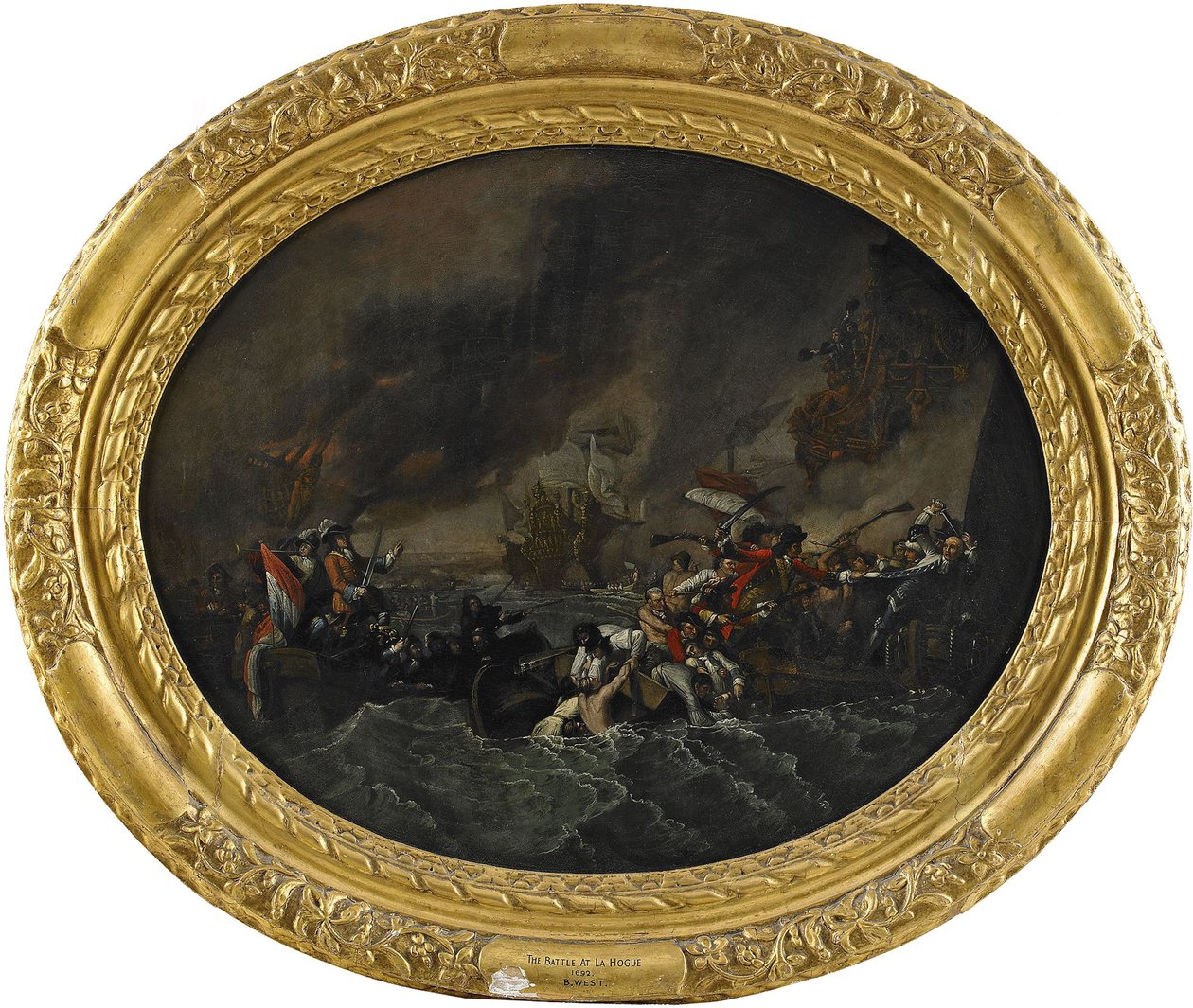 A La Hogue-i csata, 1820 alkotó: Benjamin West
