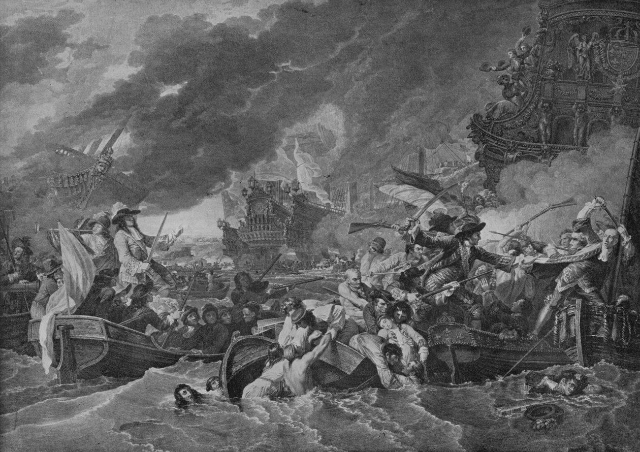 A La Hogue-i csata, 1781 alkotó: Benjamin West