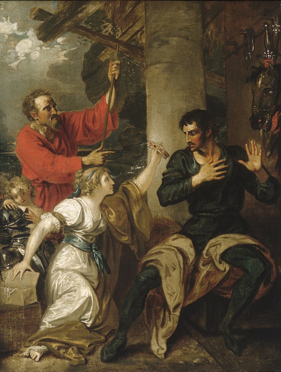A hajadon és Orlando alkotó: Benjamin West