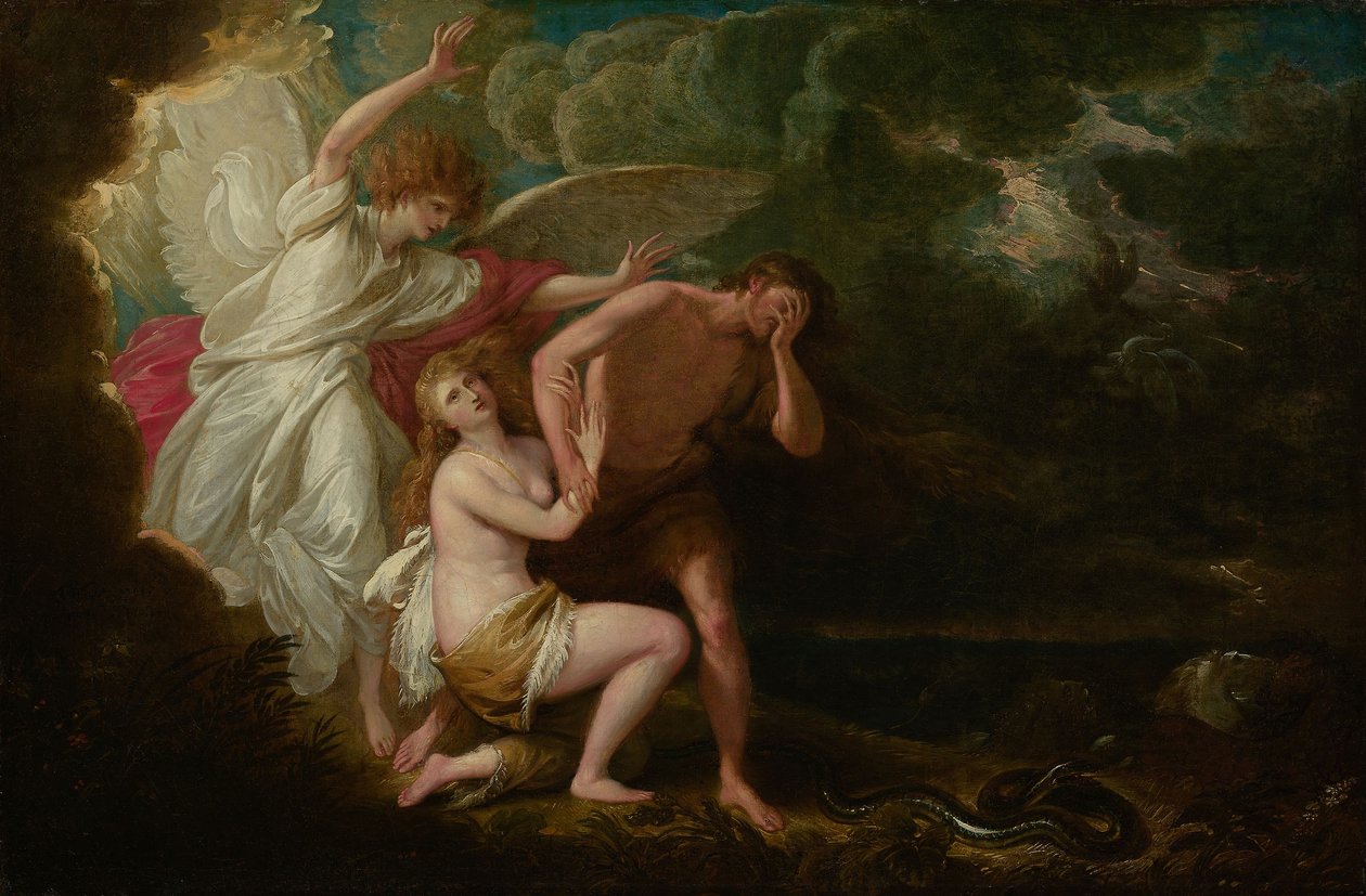 Ádám és Éva kiűzése a paradicsomból alkotó: Benjamin West