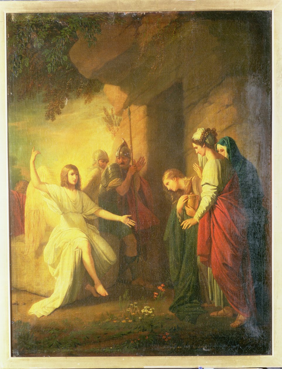 A nők a sírnál – Az angyal Krisztus sírjánál, 1768 alkotó: Benjamin West