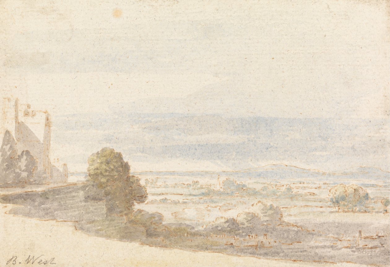 Windsor Great Park a Castle Terrace felől alkotó: Benjamin West
