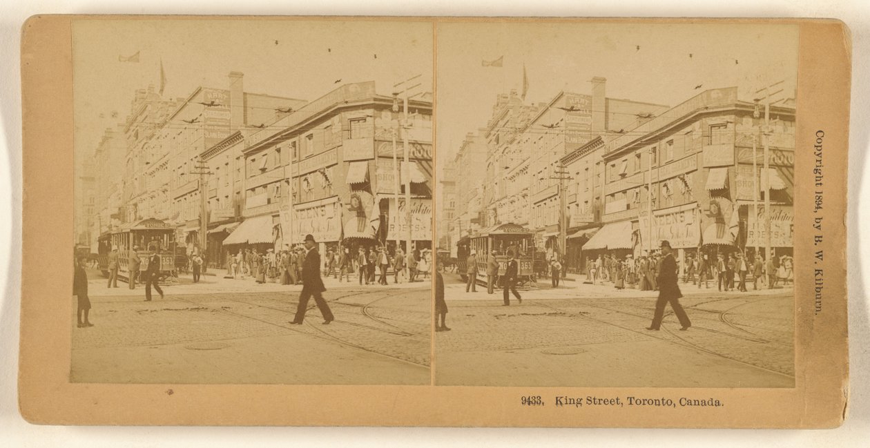 King Street, Toronto, Kanada. alkotó: Benjamin West Kilburn