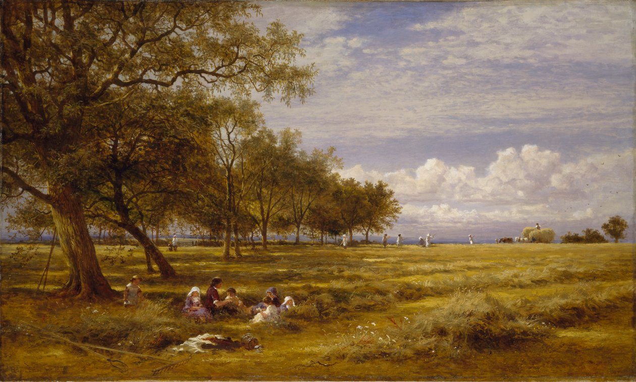 Egy angol Hayfield, 1878 alkotó: Benjamin Williams Leader