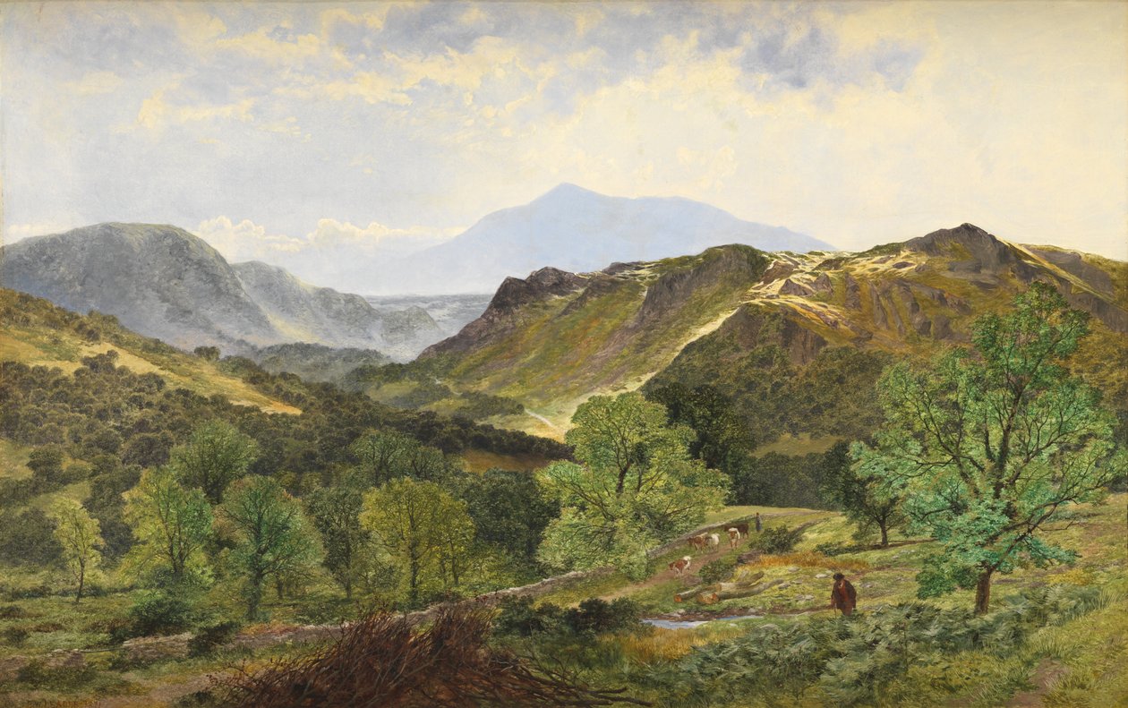 Moel Siabod - a Bőr Völgyében, 1871 alkotó: Benjamin Williams Leader