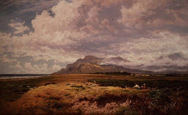 Harlech közelében, Észak-Walesben alkotó: Benjamin Williams Leader