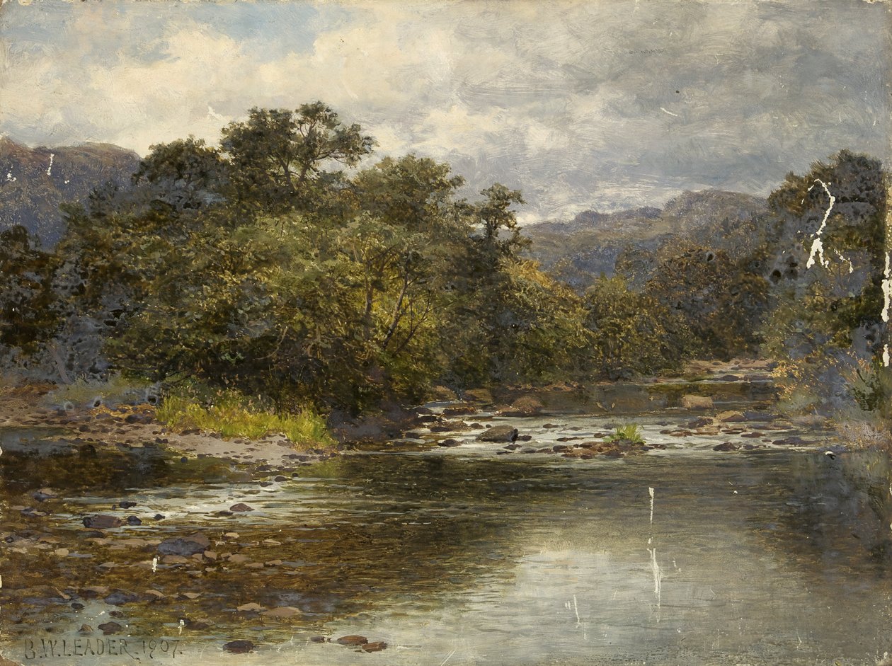 A Llugwy folyótól alkotó: Benjamin Williams Leader
