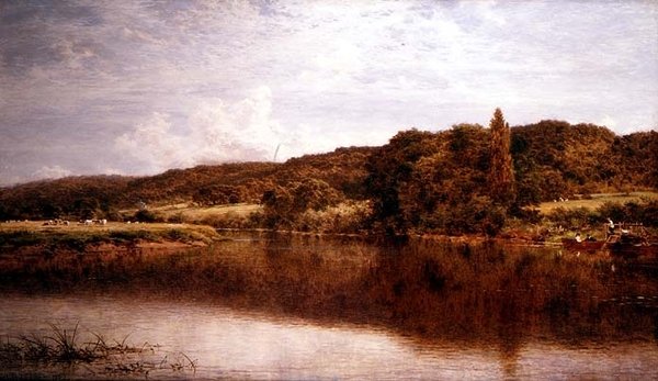 Steneley folyó, Temze alkotó: Benjamin Williams Leader