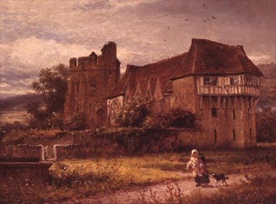 Stokesay kastély, Shropshire alkotó: Benjamin Williams Leader