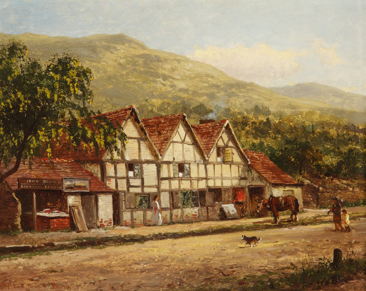The Old Blacksmiths Shop, Great Malvern, 1871 alkotó: Benjamin Williams Leader