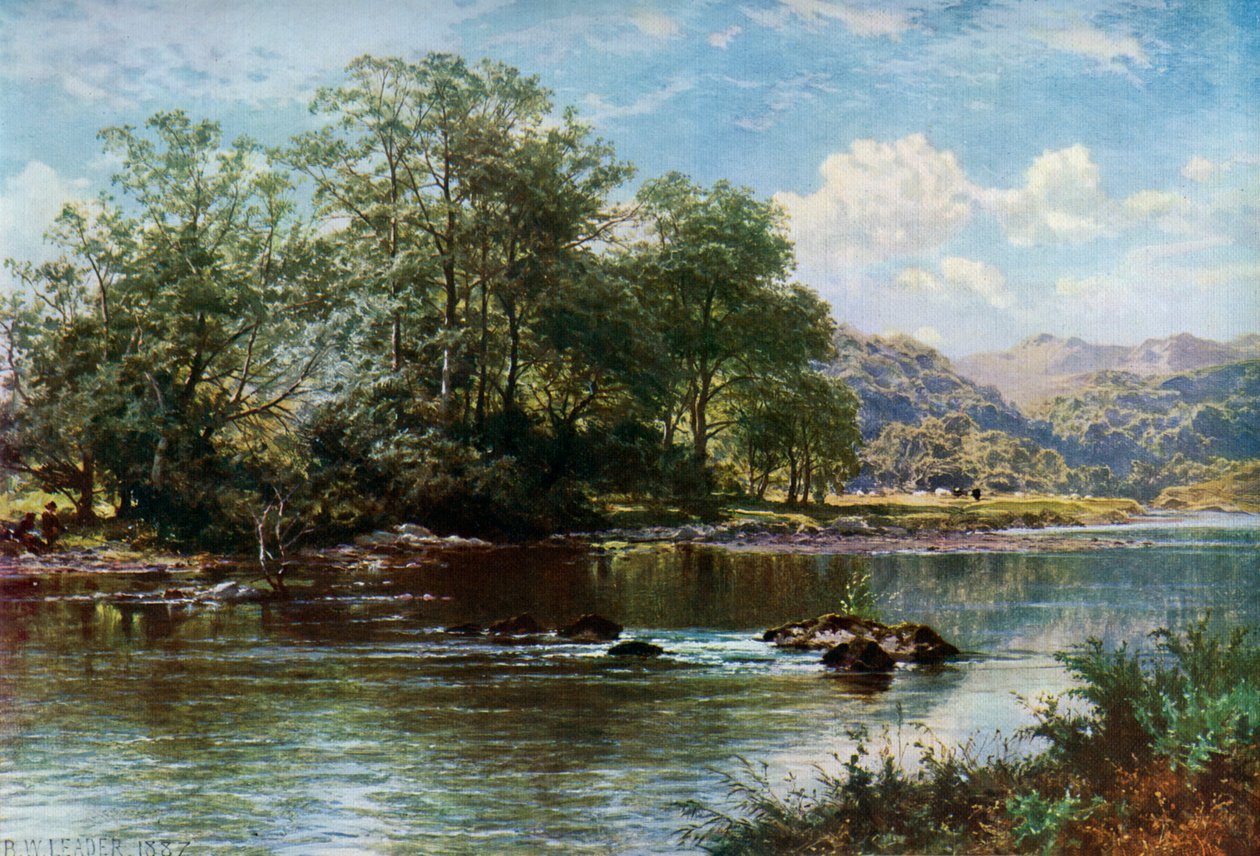 A Patak nyári időszámításban, 1887, 1912. alkotó: Benjamin Williams Leader