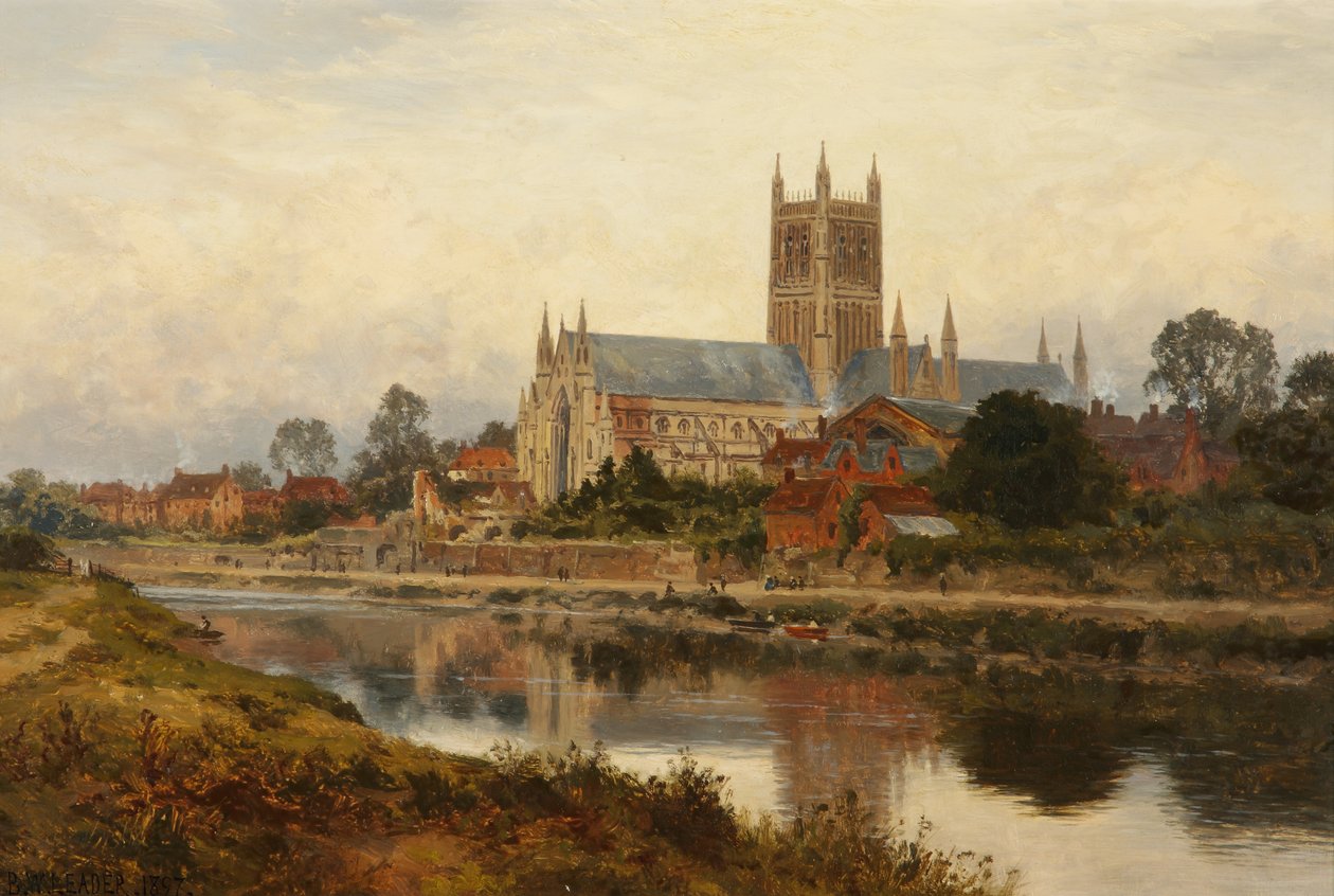 Worcesteri katedrális, 1897 alkotó: Benjamin Williams Leader