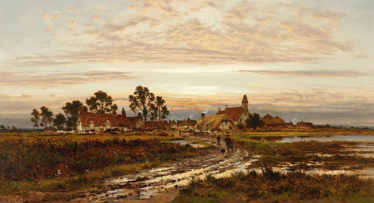 Worcestershire-i reggeli tisztás eső után, 1897 alkotó: Benjamin Williams Leader