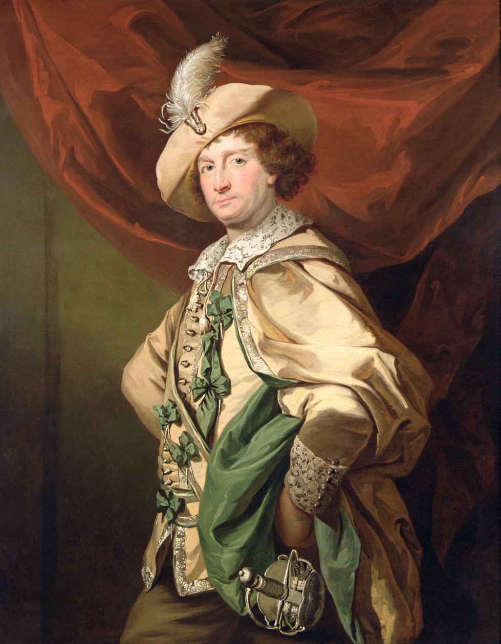 Henry Woodward mint Petruchio, 1773-74 körül alkotó: Benjamin van der Gucht