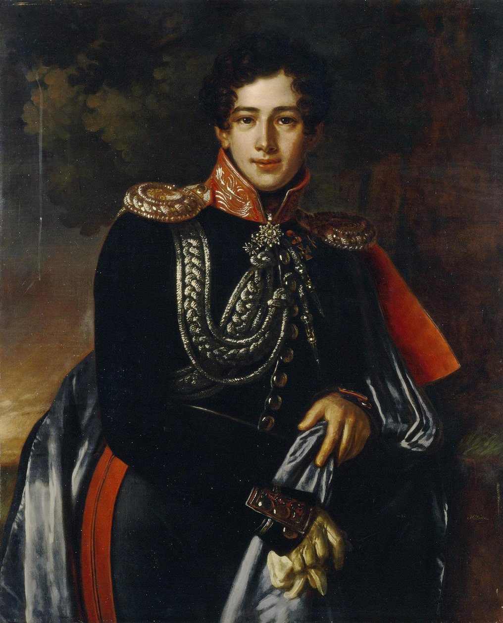 Nyikolaj Alekszandrovics Szamojlov gróf portréja 1800-1842, kb. 1825 alkotó: Benois Charles Mitoire