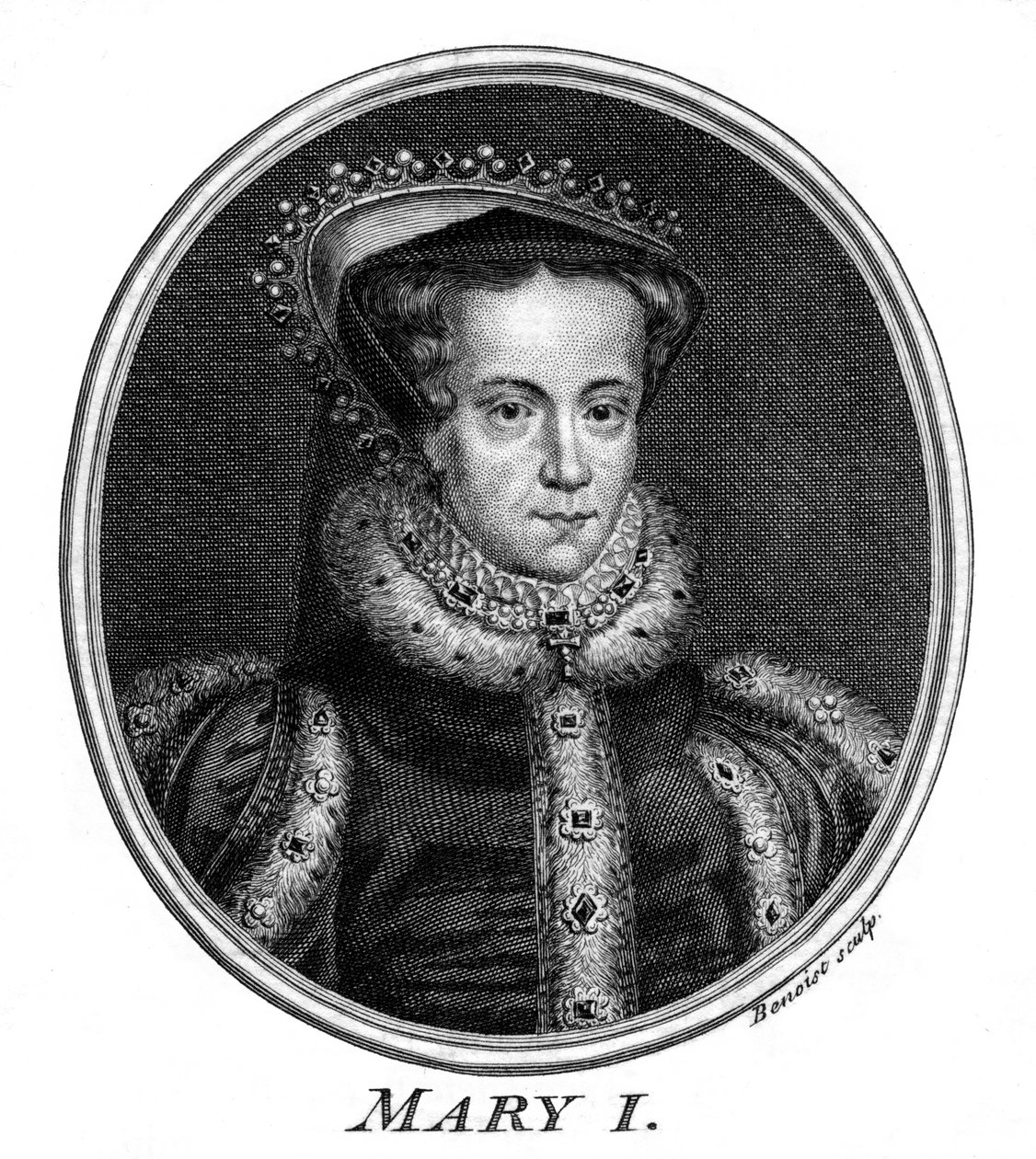 I. Mária angol királynő. alkotó: Benoist
