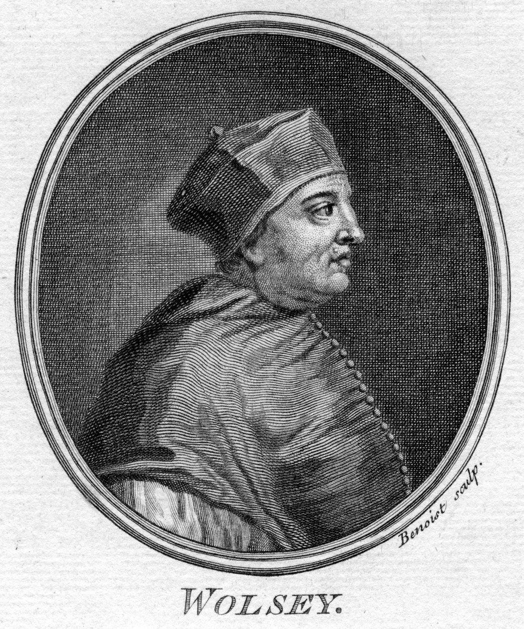 Thomas Wolsey (1475-1530), angol államférfi. alkotó: Benoist