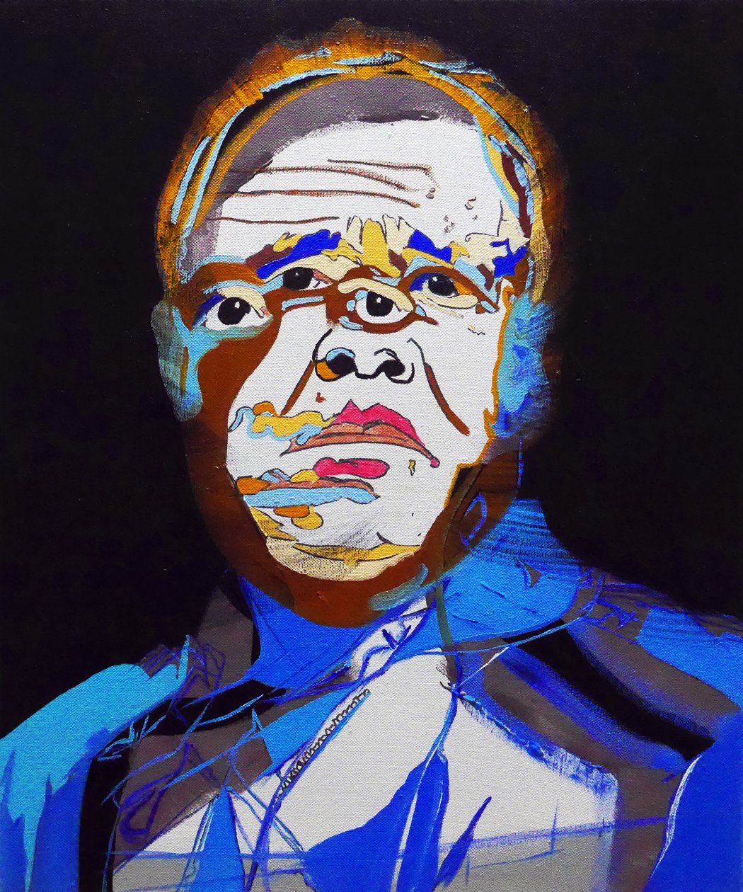 50 nagy író a történelemben : Jean Genet, 2015 (olaj és akril, vászon) alkotó: Benoit Erwann Boucherot