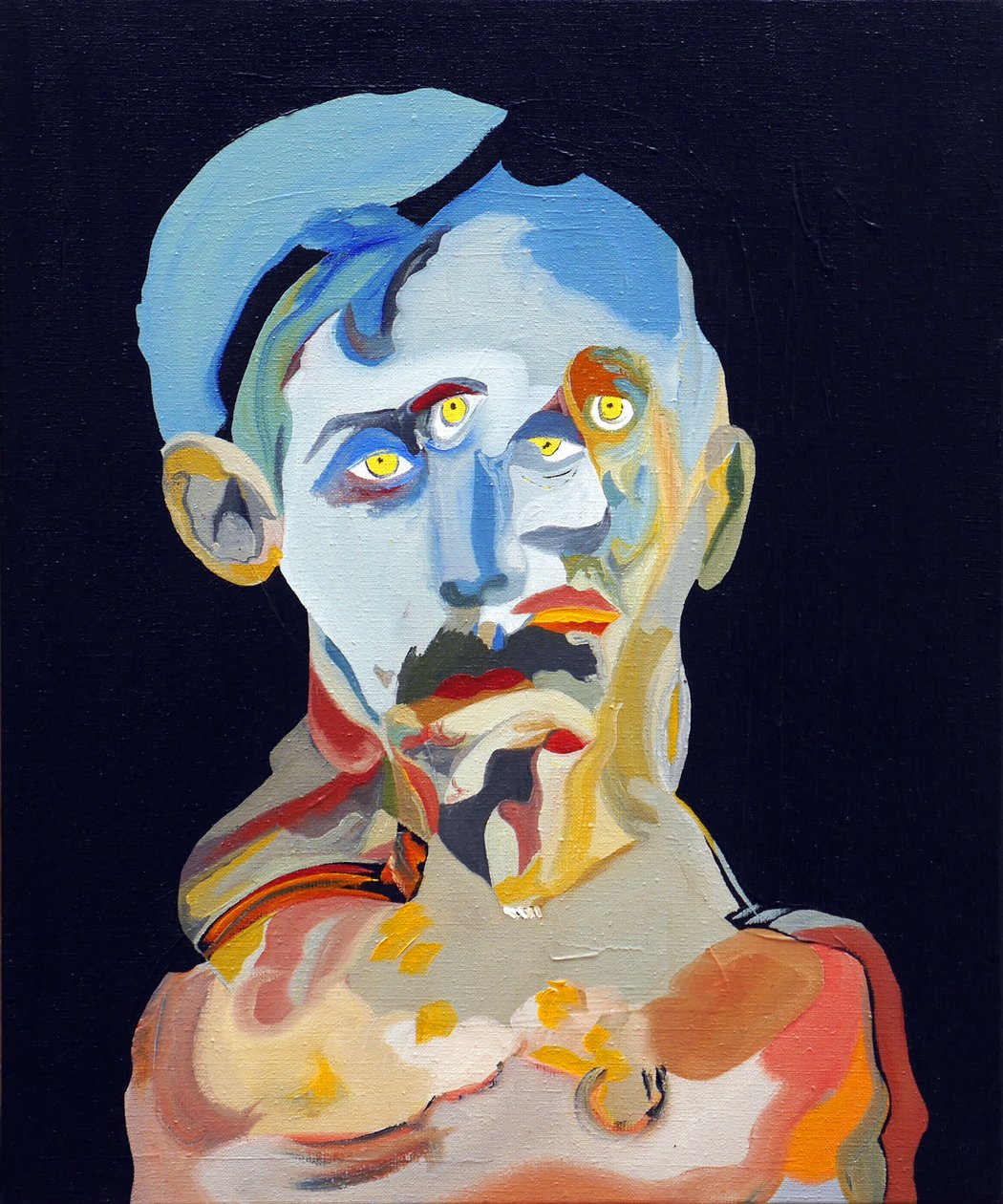 50 nagy író a történelemben : Marcel Proust, 2015 (olaj és akril, vászon) alkotó: Benoit Erwann Boucherot