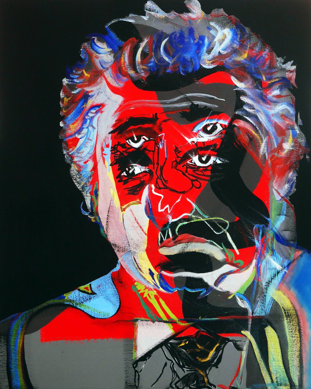 50 jelentős író a történelemben : Octavio Paz, 2015 (olaj és akril, vászon) alkotó: Benoit Erwann Boucherot